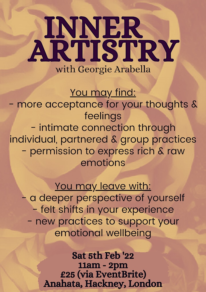 INNER ARTISTRY ~ an immersive workshop to creatively express emotions image