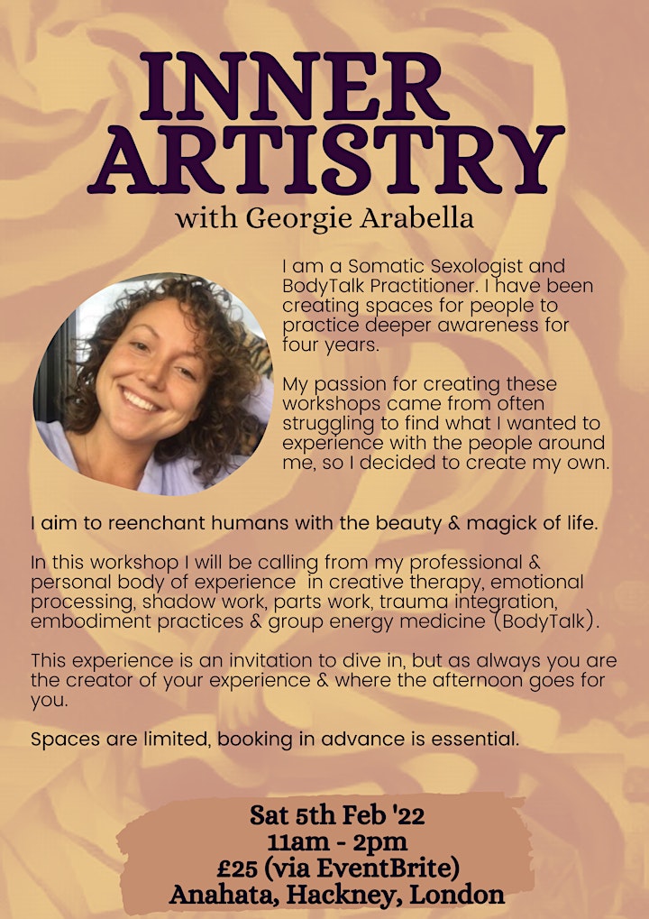 INNER ARTISTRY ~ an immersive workshop to creatively express emotions image