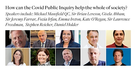 How can the Covid Public Inquiry help the whole of society? biglietti