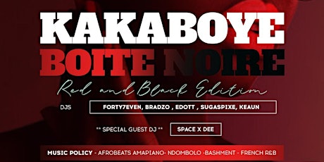 KakaBoye - Boite Noire (Red&Black) tickets