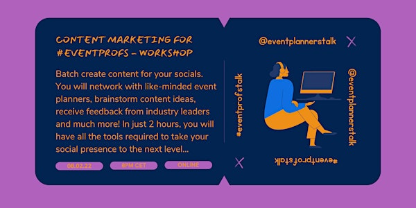 Content marketing for #eventprofs - workshop