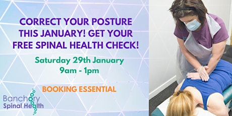 GET YOUR FREE SPINAL HEALTH CHECK THIS JANUARY! tickets