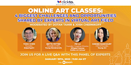 Online art  classes - 4 biggest challenges and opportunities tickets