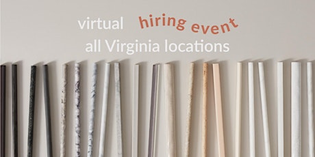 VIRTUAL HIRING EVENT FOR ALL VIRGINIA LOCATIONS!!! tickets
