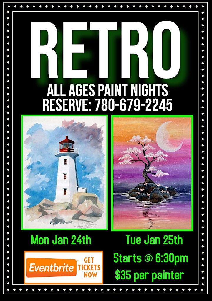 All ages Paint night at Retro in Camrose image
