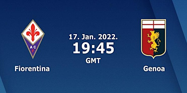 STREAMS!@.Fiorentina - Genoa IN .DIRETT ste.aming grat.is tv 17 gennaio 202