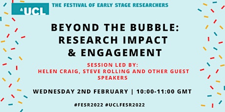 FESR 2022: Beyond The Bubble: Research Impact & Engagement tickets