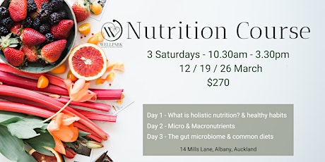 3 Day Nutrition Course primary image