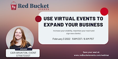 Use Virtual Events to Expand Your Business tickets