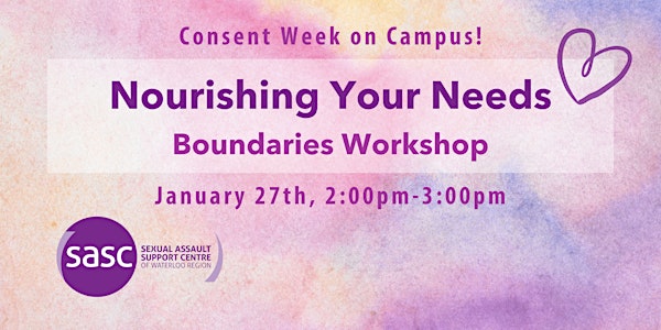 Nourishing Your Needs: Boundaries Workshop