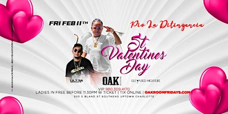Pio La Ditingancia "St. Valentine Bash" at Oak Room / Friday Feb 11th tickets