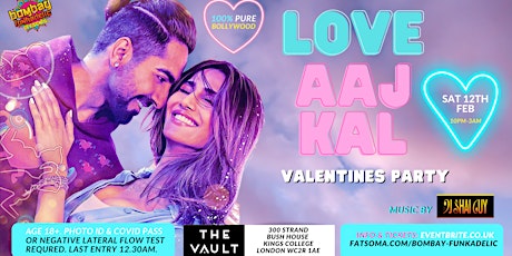 Love Aaj Kal Bollywood Valentines Party tickets