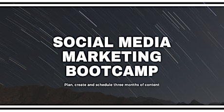 Social Media Marketing Bootcamp billets