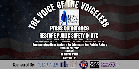 Restore Public Safety in  NYC Press Conference tickets