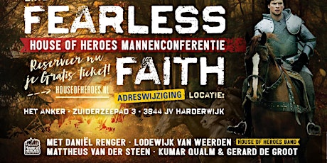 Primaire afbeelding van FEARLESS FAITH - House of Heroes Mannenconferentie