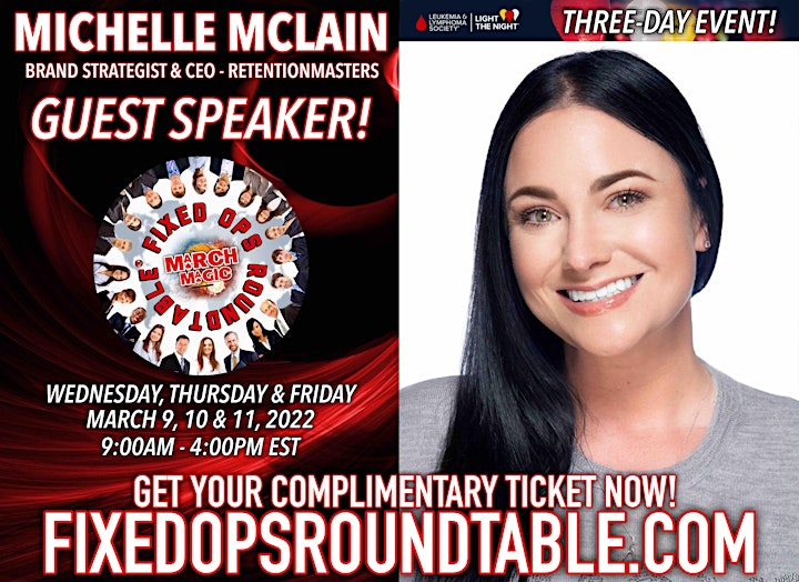 Ted Ings Presents FIXED OPS ROUNDTABLE: March Magic! 3-Day Virtual Event image