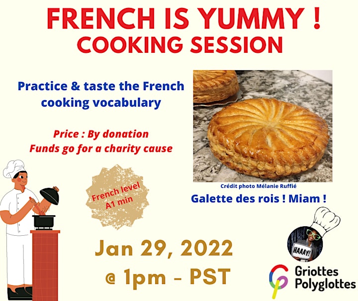Special event Cook & Learn French => Donate for a cause image