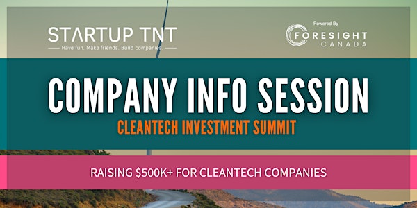 Cleantech Summit Info Session