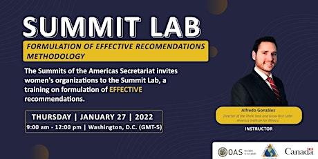 Summit Lab: Formulation of Effective Recommendations primary image