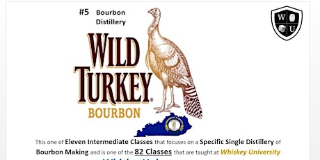 Wild Turkey Brands Tasting Class B.Y.O.B. (Course #305) tickets