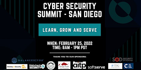 Cyber Security Summit San Diego Powered by Security On-Demand tickets