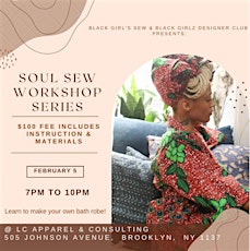 VIRTUAL SOUL SEW WORKSHOP SERIES: Black Girls Sew & Black Girls Designer ingressos