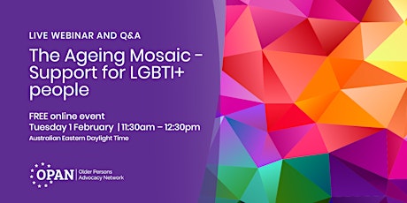 The Ageing Mosaic - Support for LGBTI+ people