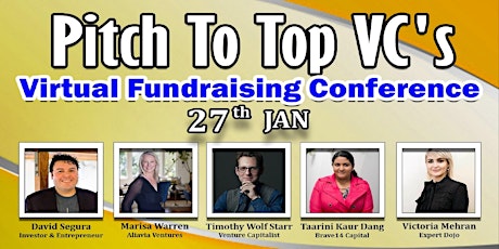 Pitch Startup To VCs - Virtual Fundraising Conference tickets