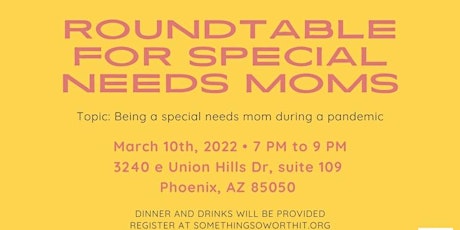 March Roundtable for Special Needs Moms tickets
