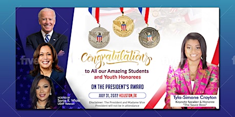 President's Awards Honoring Youth and Young Adults tickets