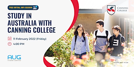 Study in Canning College as your pathway to Top Universities in Australia! tickets