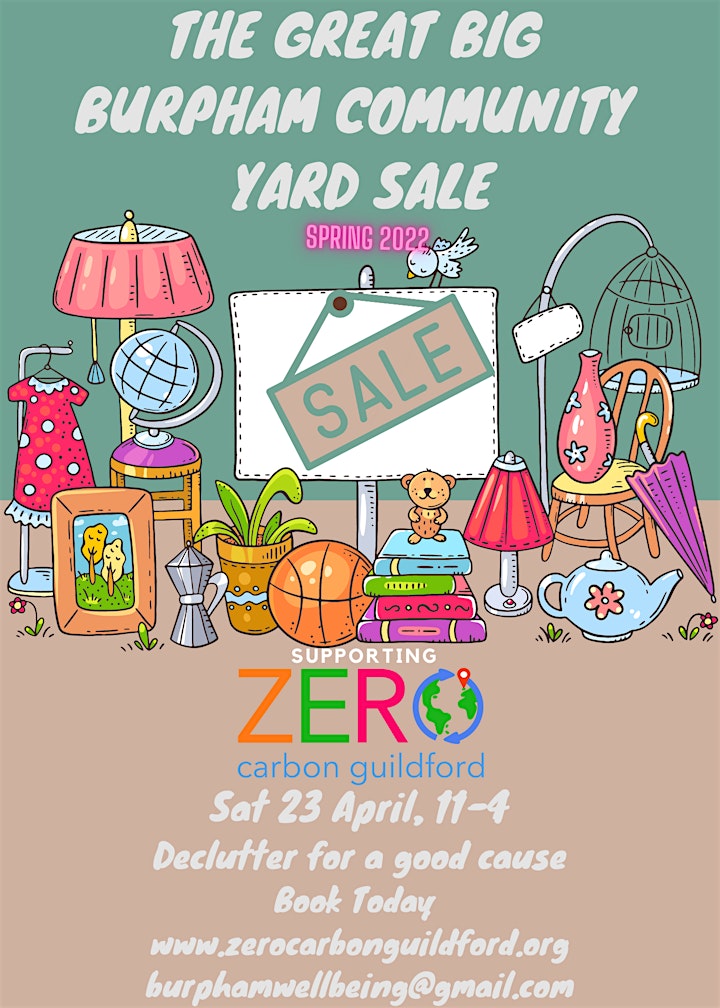 The GREAT BIG Burpham Back Yard Sale in aid of Zero Carbon Guildford image
