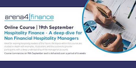 Hospitality Finance - A deep dive for Non Financial Hospitality Managers primary image