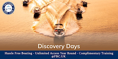 Freedom Boat Club - Discovery Days tickets