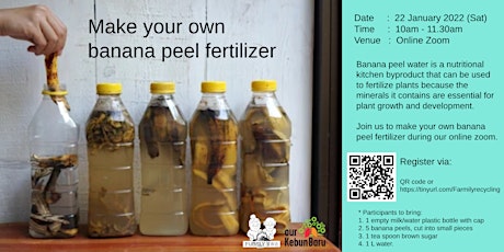 Sustainability Saturday Series - Make your own banana peel fertilizer