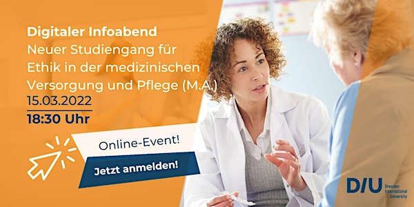 Digitaler Infoabend: Ethik in der medizinischen Versorgung und Pflege M.A.