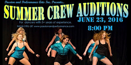 Summer Crew 2016 Audition primary image