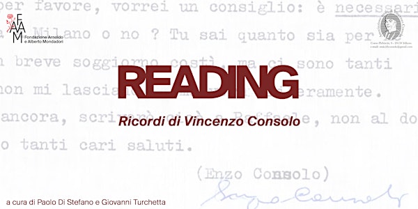 Reading - Ricordi di Vincenzo Consolo