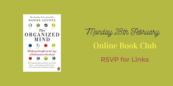 Online Book Club - The Organized Mind by Daniel Levitin