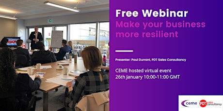 Webinar: Make Your Business More Resilient tickets