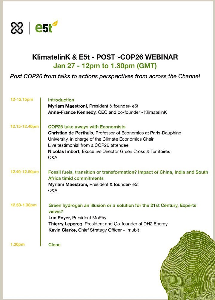 Post - COP26 Webinar - From talks to actions image