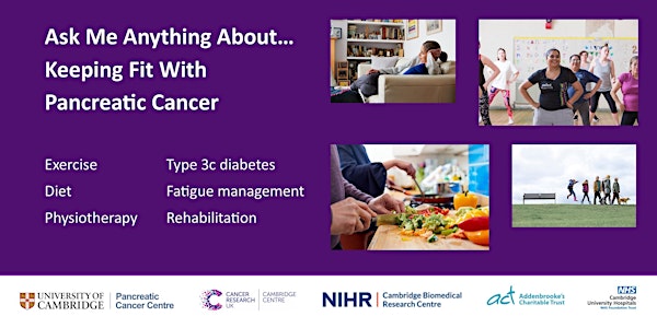 Webinar - Ask me anything about... keeping fit with pancreatic cancer