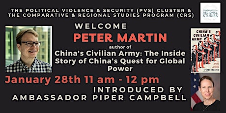 SIS-OR PVS & CRS Program Event: Peter Martin, w/Amb. Piper Campbell tickets