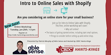 Intro to Online Selling with Shopify tickets