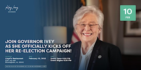 Kay Ivey for Governor Campaign Kickoff tickets