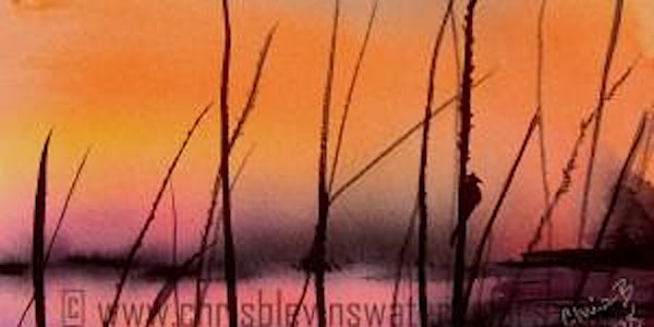 Watercolor Workshop with Chris Blevins - Robin's Sunset
