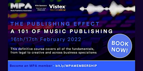 MPA The Publishing Effect - A 101 of Music Publishing tickets