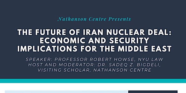 The Future of Iran Nuclear Deal: Economic and Security Implications