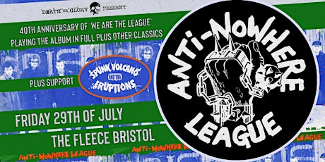 Anti Nowhere League tickets