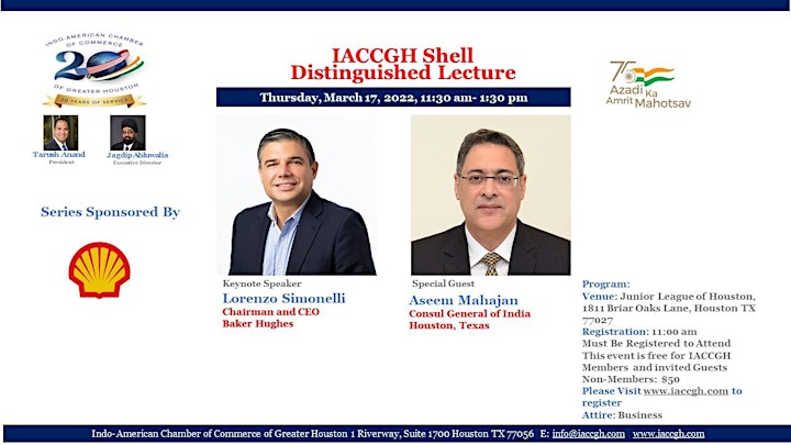 
		IACCGH Shell Distinguished Lecture Featuring Lorenzo Simonelli image
